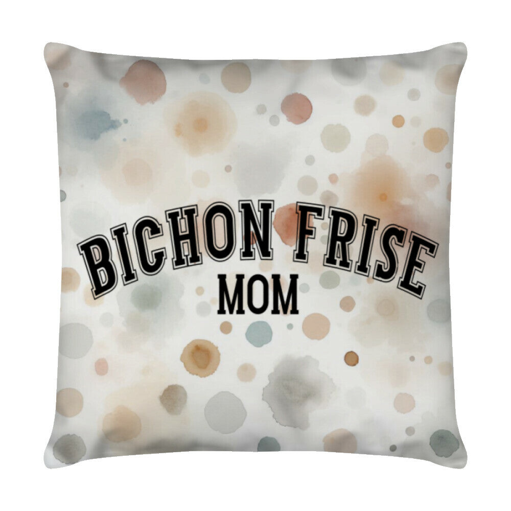 Kissen "Bichon Frisé - MOM" Weiß – hunde-shirt.de