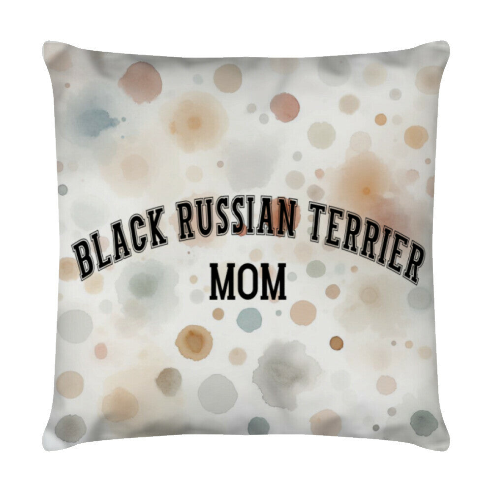 Kissen "Black Russian - MOM" Weiß – hunde-shirt.de
