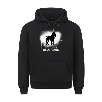 Premium Hoodie "Bluthund - Brush" Schwarz – hunde-shirt.de