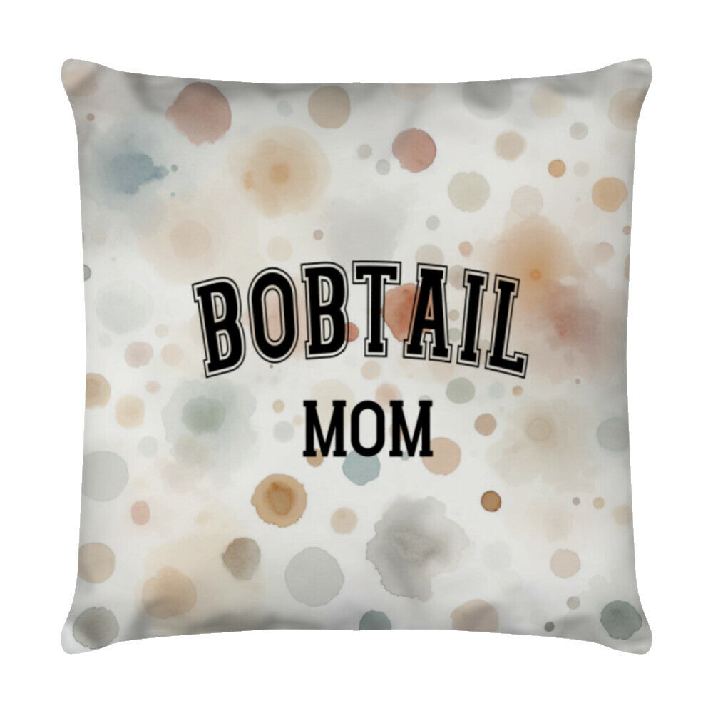 Kissen "Bobtail - MOM" Weiß – hunde-shirt.de