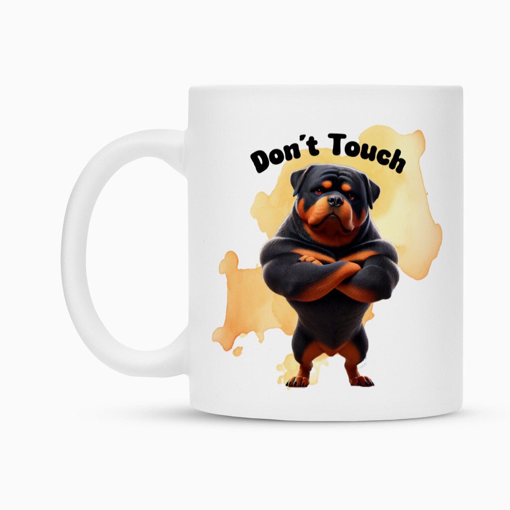 Tasse "Rottweiler - Don´t touch" – hunde-shirt.de
