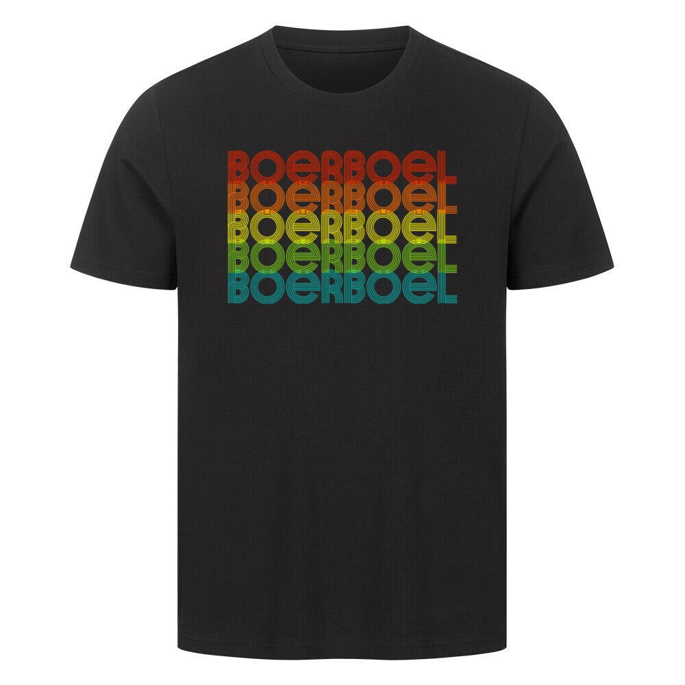 Premium T-Shirt "Boerboel - RETRO" Schwarz – hunde-shirt.de