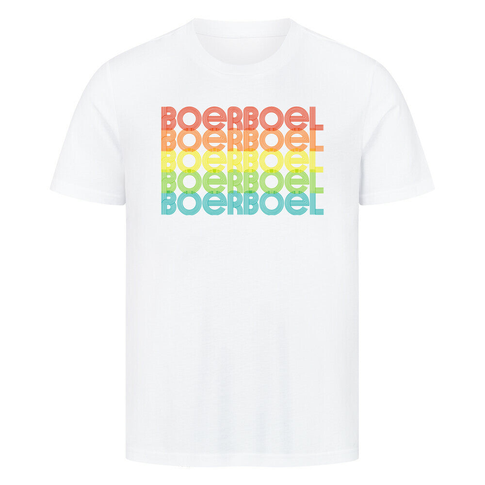 Premium T-Shirt "Boerboel - RETRO" Weiß – hunde-shirt.de