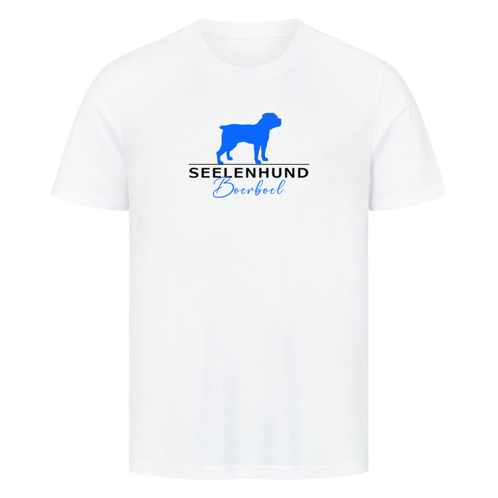 Premium T-Shirt "Boerboel - Seelenhund" Weiß – hunde-shirt.de