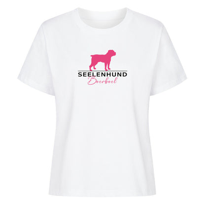 Premium Organic Damen-Shirt "Boerboel - Seelenhund" Weiß – hunde-shirt.de