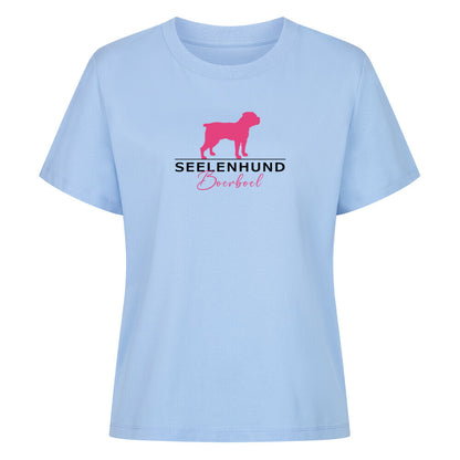 Premium Organic Damen-Shirt "Boerboel - Seelenhund" Sky Blue – hunde-shirt.de