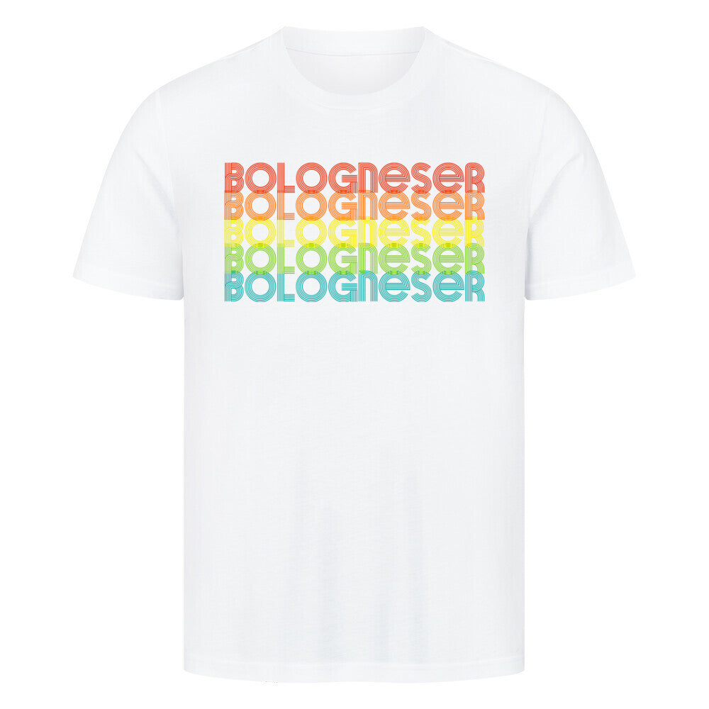 Premium T-Shirt "Bologneser- RETRO" Weiß – hunde-shirt.de