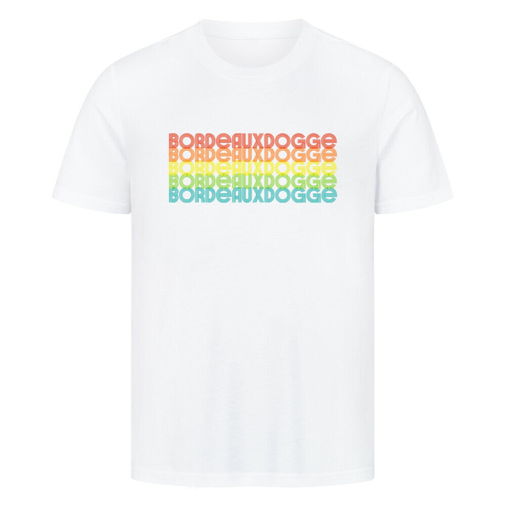 Premium T-Shirt "Bordeauxdogge- RETRO" Weiß – hunde-shirt.de