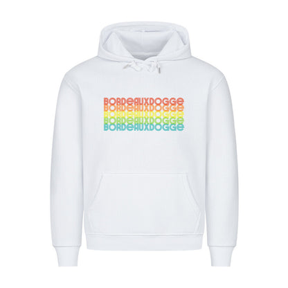 Premium Hoodie "Bordeauxdogge- RETRO" Weiß – hunde-shirt.de