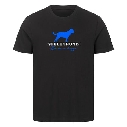 Premium T-Shirt "Bordeauxdogge- Seelenhund" Schwarz – hunde-shirt.de
