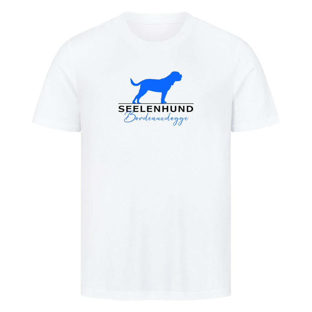 Premium T-Shirt "Bordeauxdogge- Seelenhund" Weiß – hunde-shirt.de