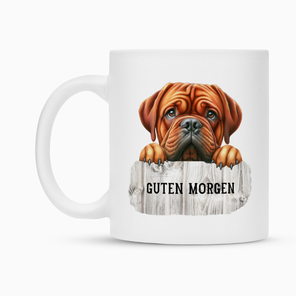 Tasse "Bordeauxdogge- Guten Morgen" – hunde-shirt.de