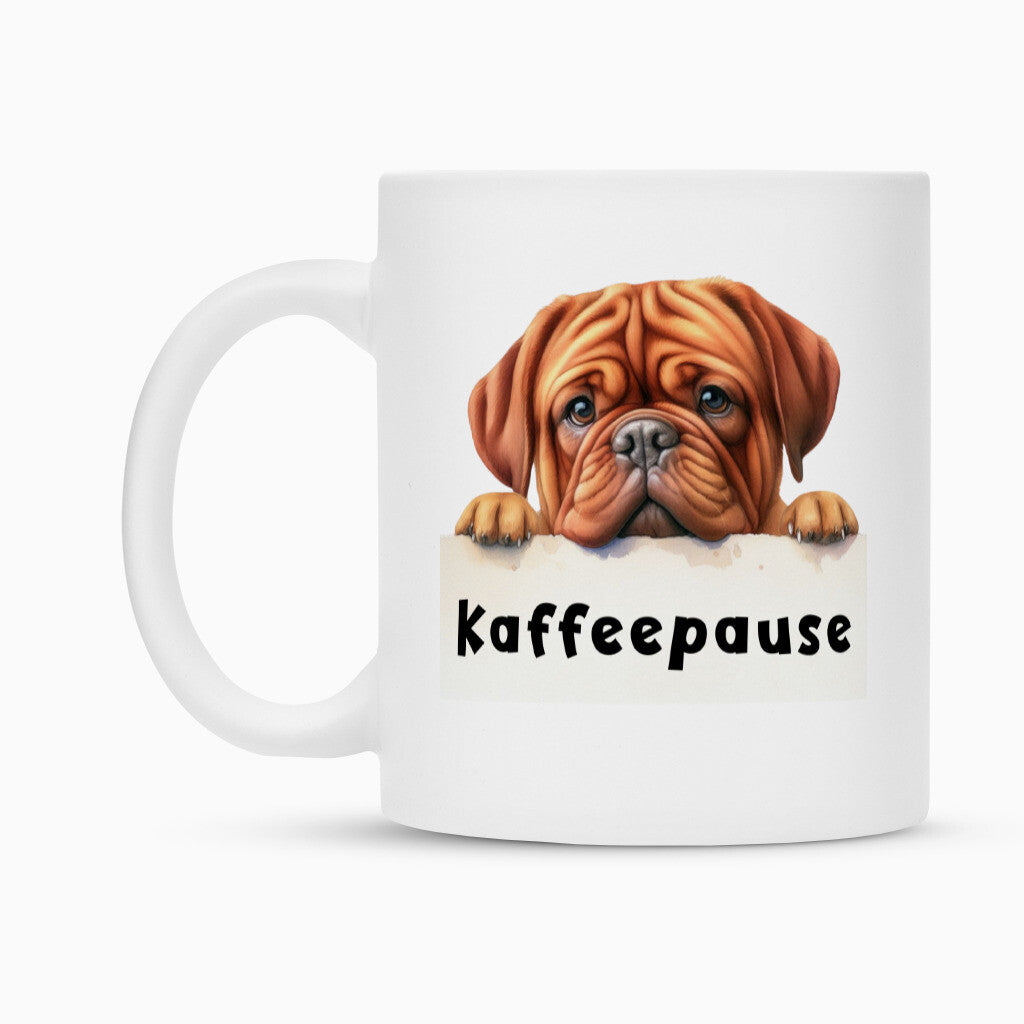 Tasse "Bordeauxdogge- Kaffeepause" – hunde-shirt.de