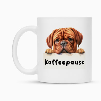 Tasse "Bordeauxdogge- Kaffeepause" – hunde-shirt.de