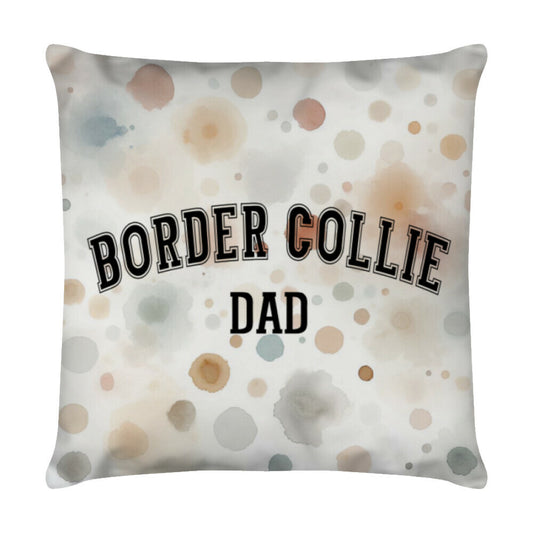 Kissen "Border Collie - DAD" Weiß – hunde-shirt.de