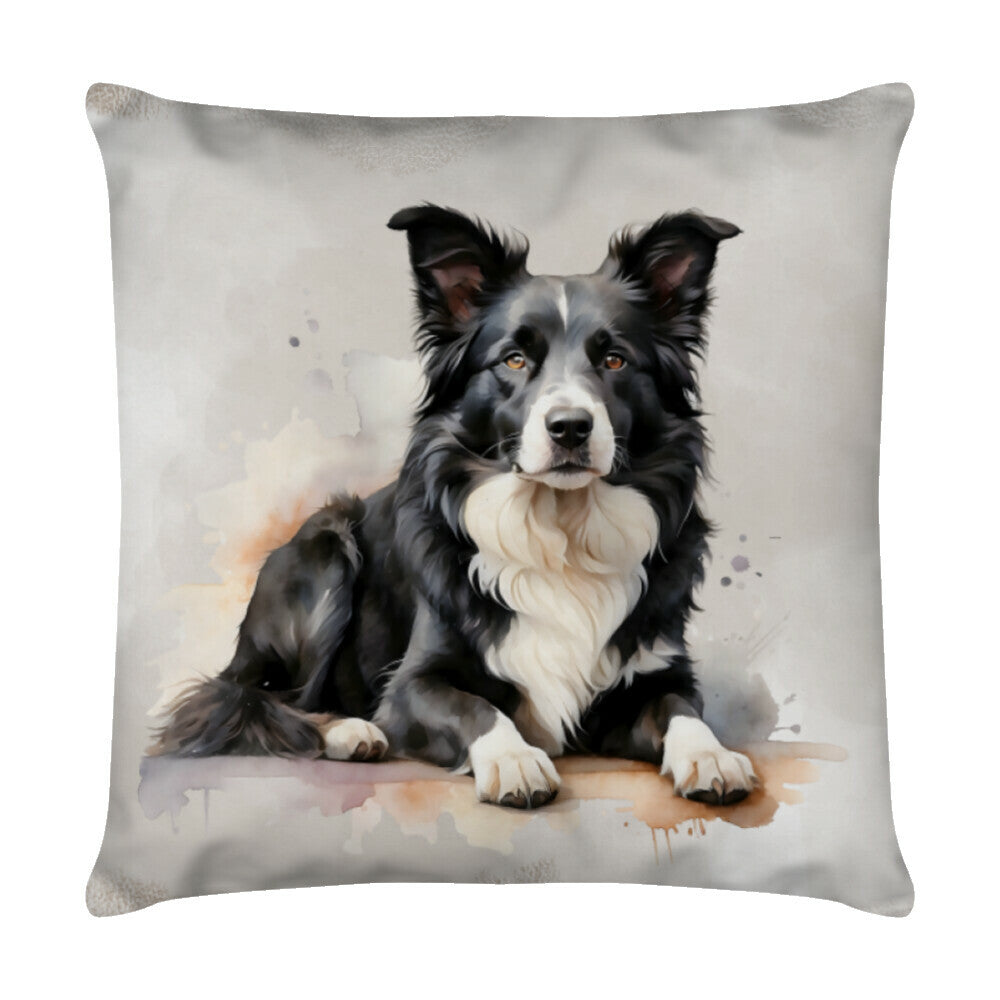 Kissen "Border Collie - Relax" Weiß – hunde-shirt.de