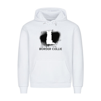 Premium Hoodie "Border Collie - Brush" Weiß – hunde-shirt.de