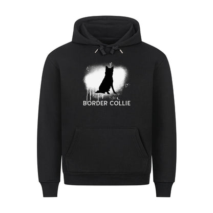Premium Hoodie "Border Collie - Brush II" Schwarz – hunde-shirt.de