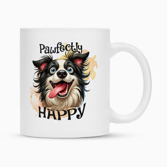 Tasse "Border Collie - Happy" Weiß – hunde-shirt.de