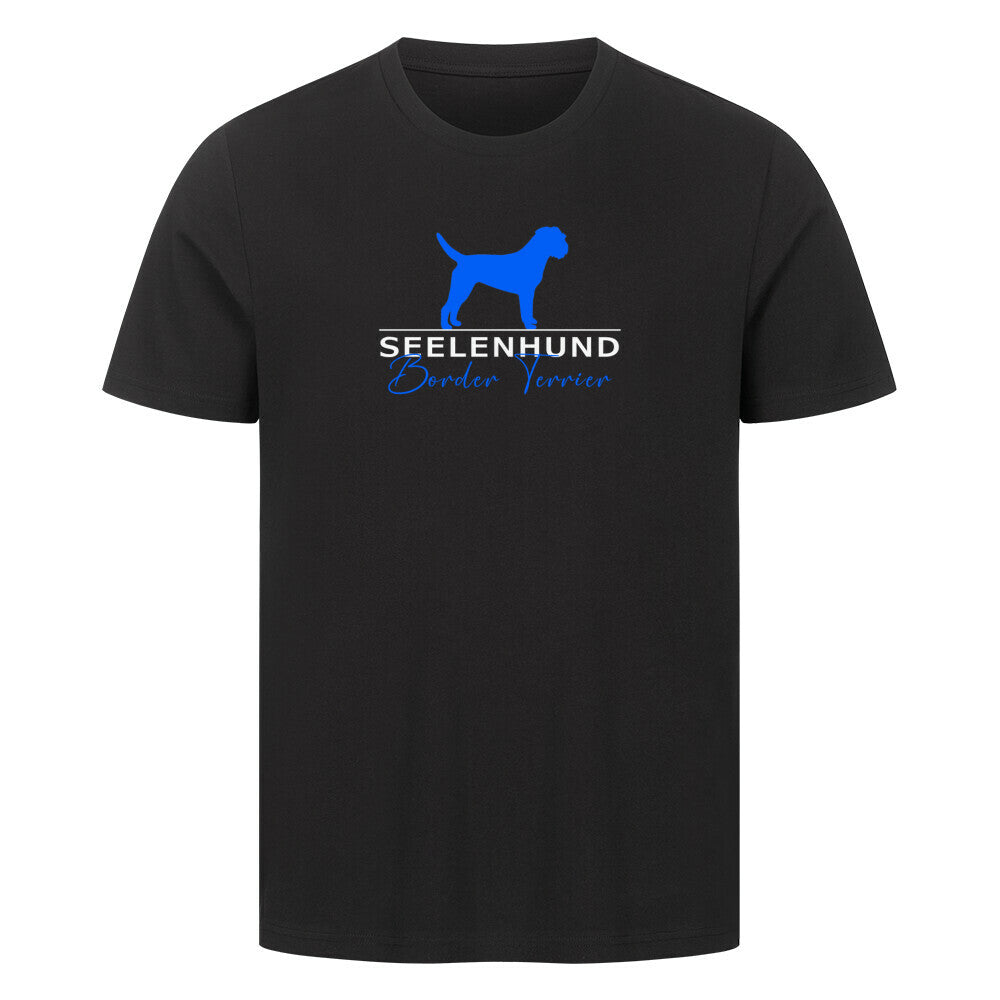 Premium T-Shirt "Border Terrier - Seelenhund" Schwarz – hunde-shirt.de