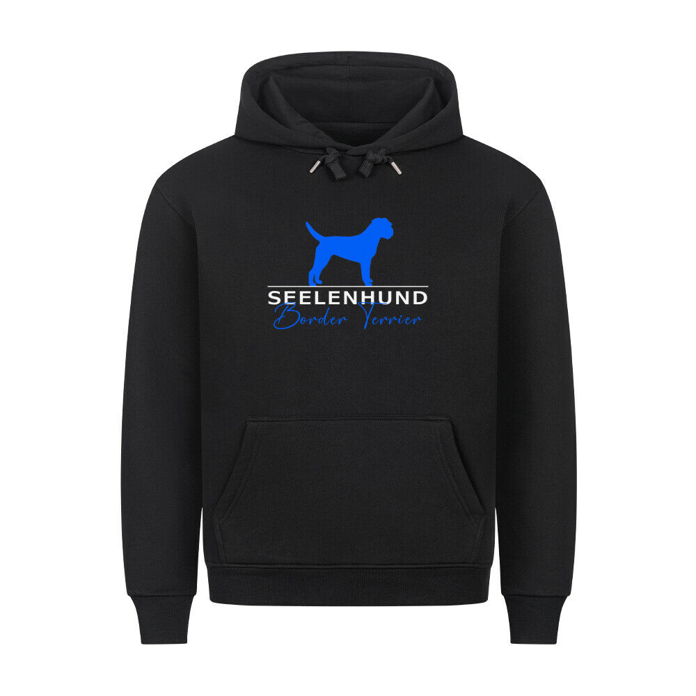 Premium Hoodie "Border Terrier - Seelenhund" Schwarz – hunde-shirt.de