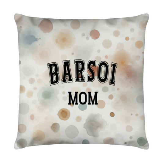 Kissen "Barsoi - MOM" Weiß – hunde-shirt.de