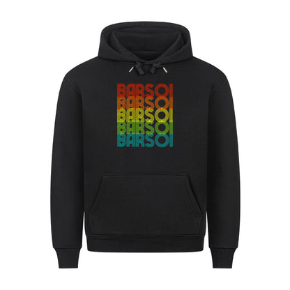 Premium Hoodie "Barsoi - RETRO" Schwarz – hunde-shirt.de