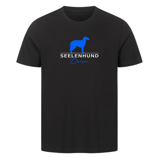 Premium T-Shirt "Barsoi - Seelenhund" Schwarz – hunde-shirt.de