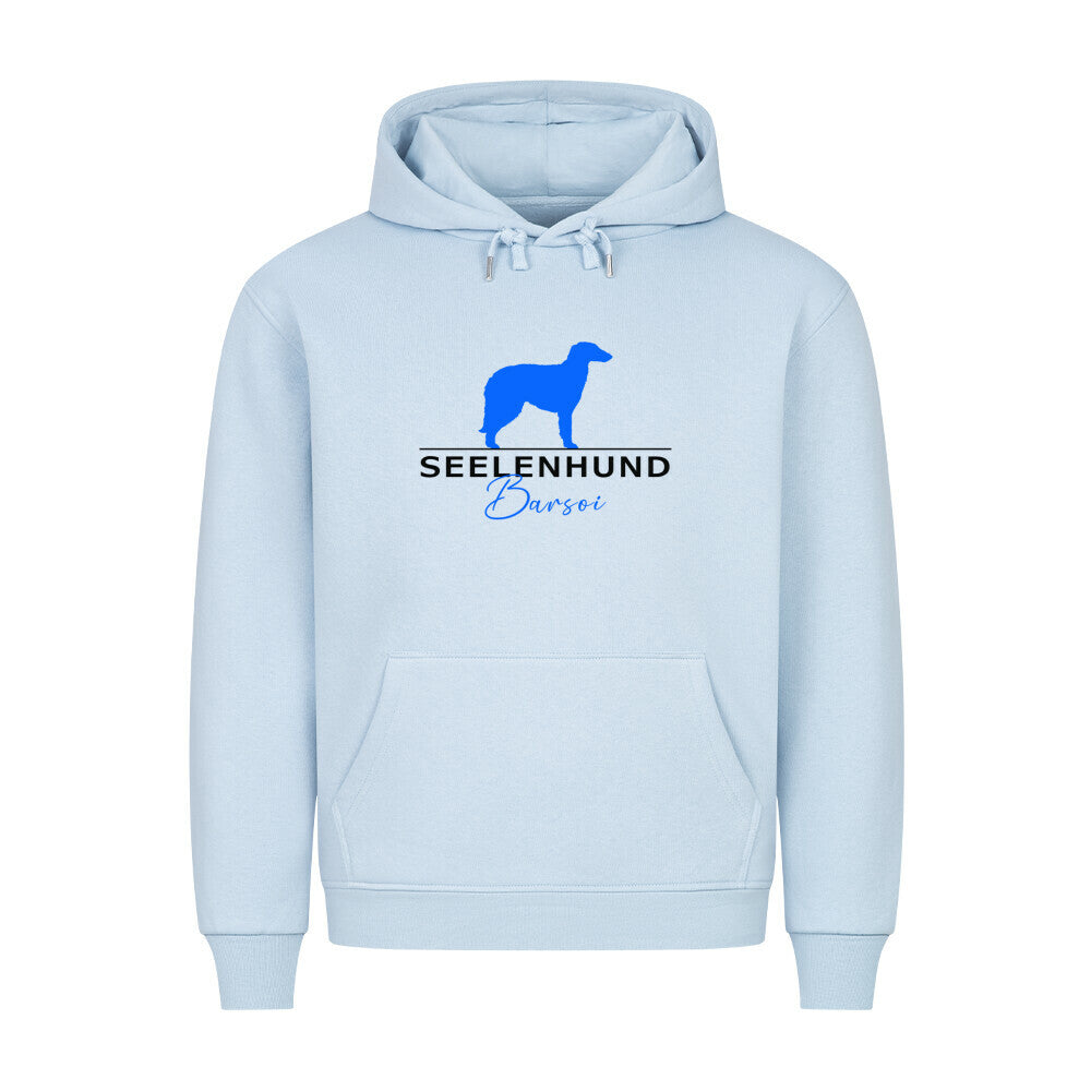 Premium Hoodie "Barsoi - Seelenhund" Babyblau – hunde-shirt.de