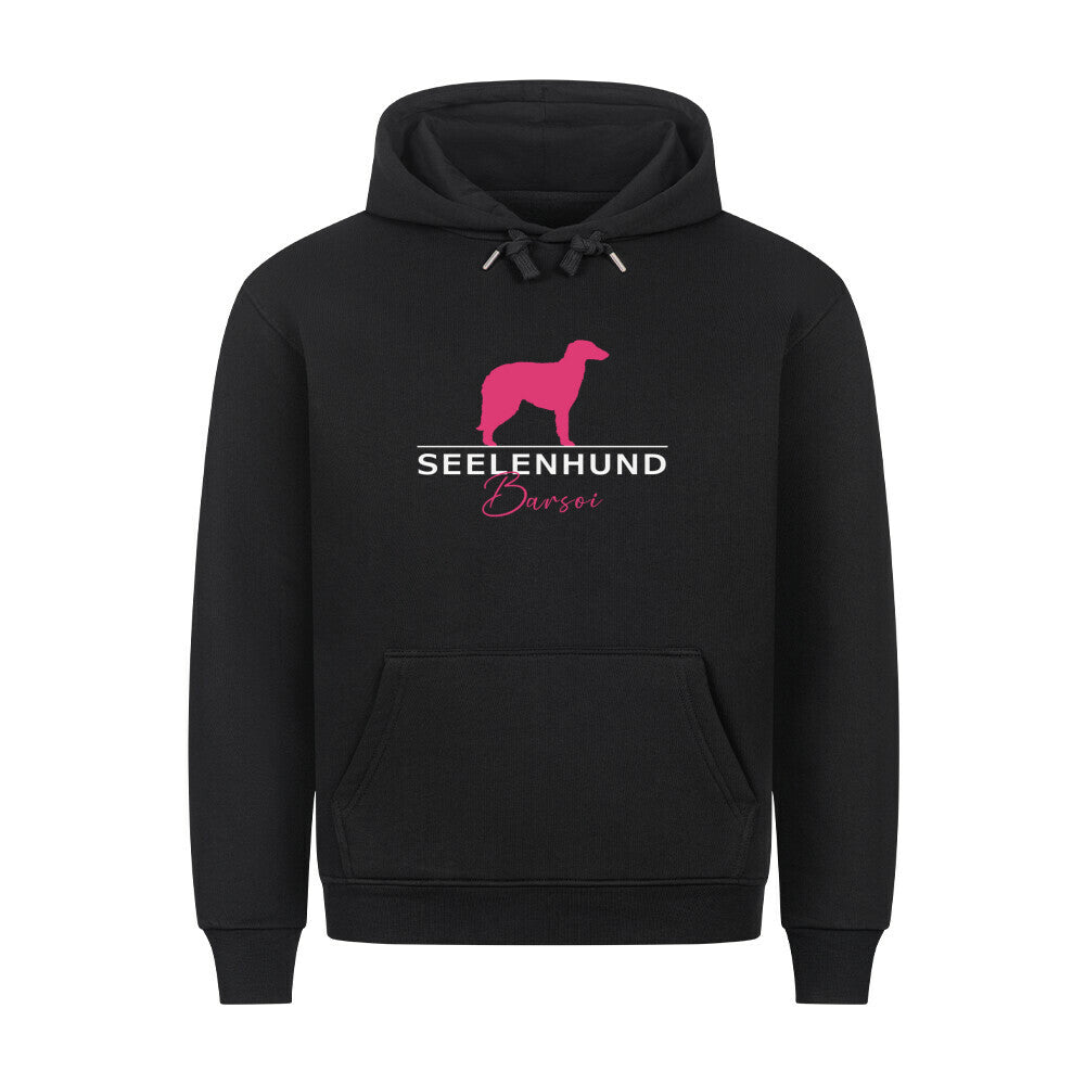 Premium Hoodie "Barsoi - Seelenhund" Schwarz – hunde-shirt.de