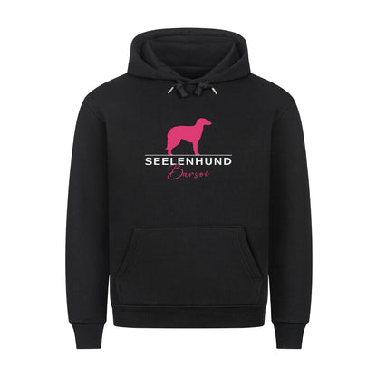 Premium Hoodie "Barsoi - Seelenhund" Schwarz – hunde-shirt.de