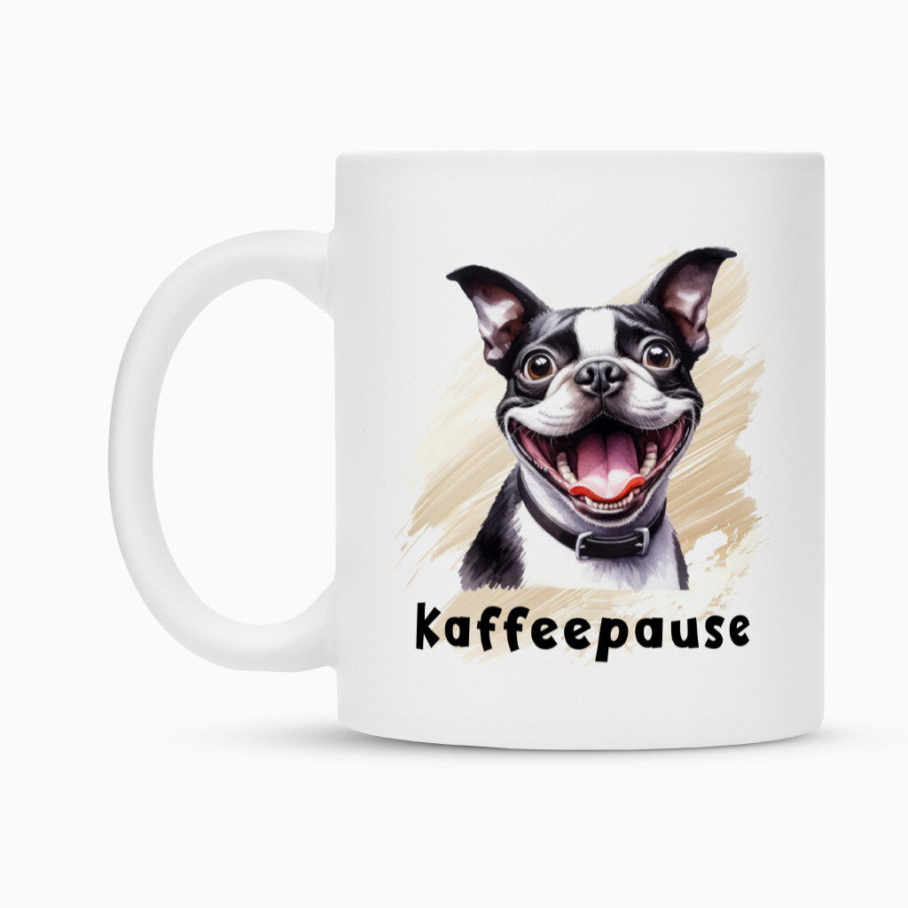 Tasse "Boston Terrier - Kaffeepause" – hunde-shirt.de