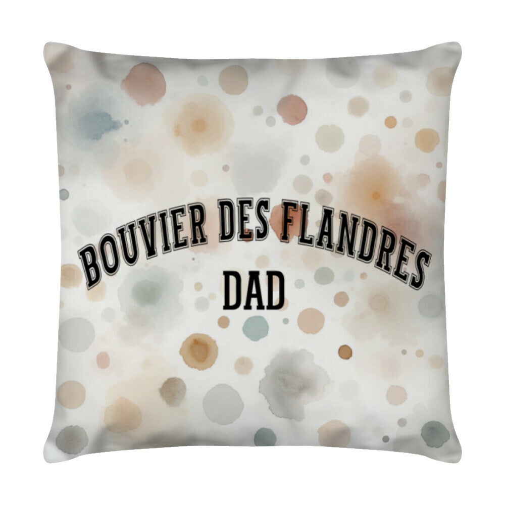 Kissen "Bouvier - DAD" Weiß – hunde-shirt.de
