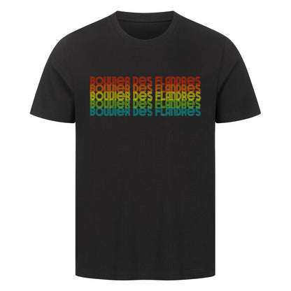 Premium T-Shirt "Bouvier - RETRO" Schwarz – hunde-shirt.de