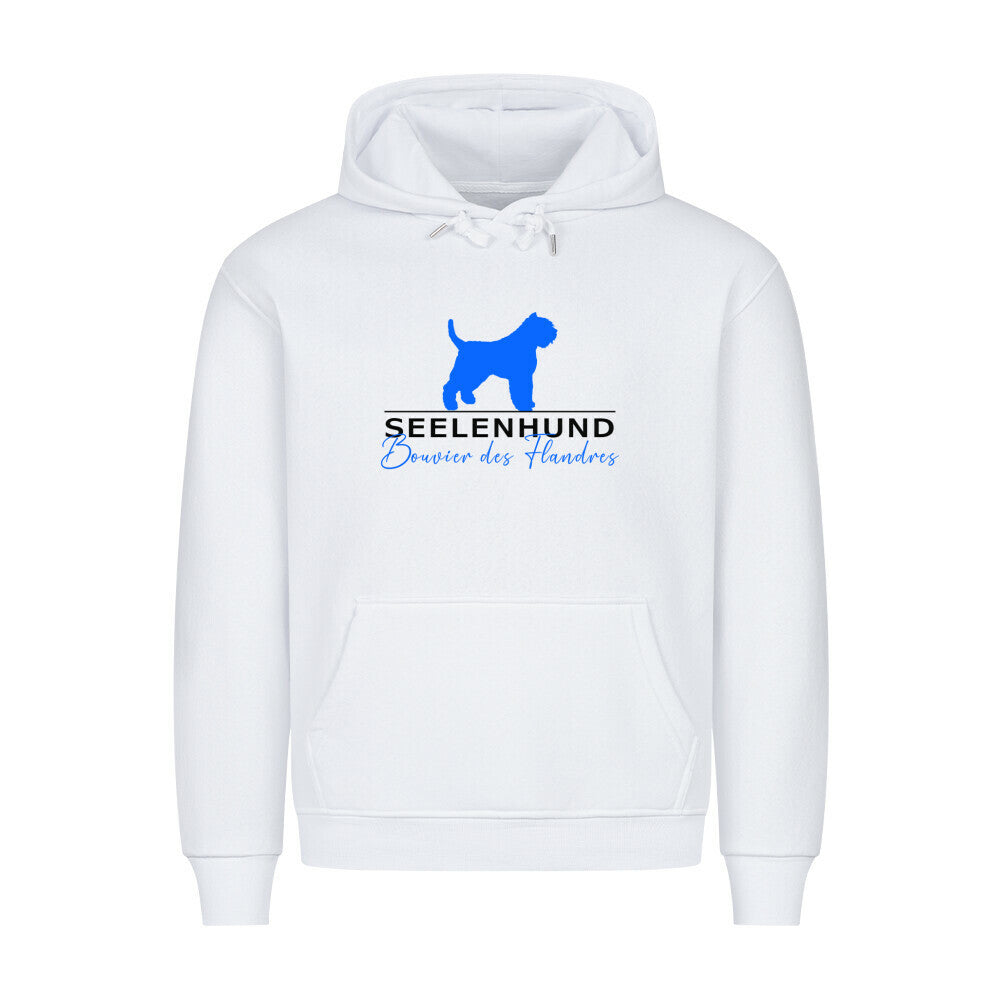 Premium Hoodie "Bouvier - Seelenhund" Weiß – hunde-shirt.de