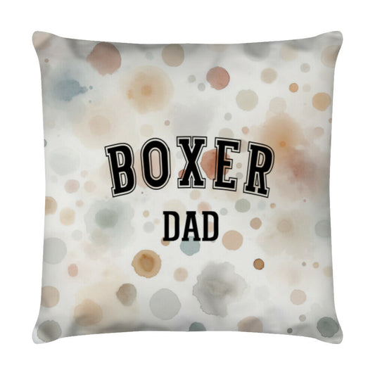 Kissen "Boxer - DAD" Weiß – hunde-shirt.de