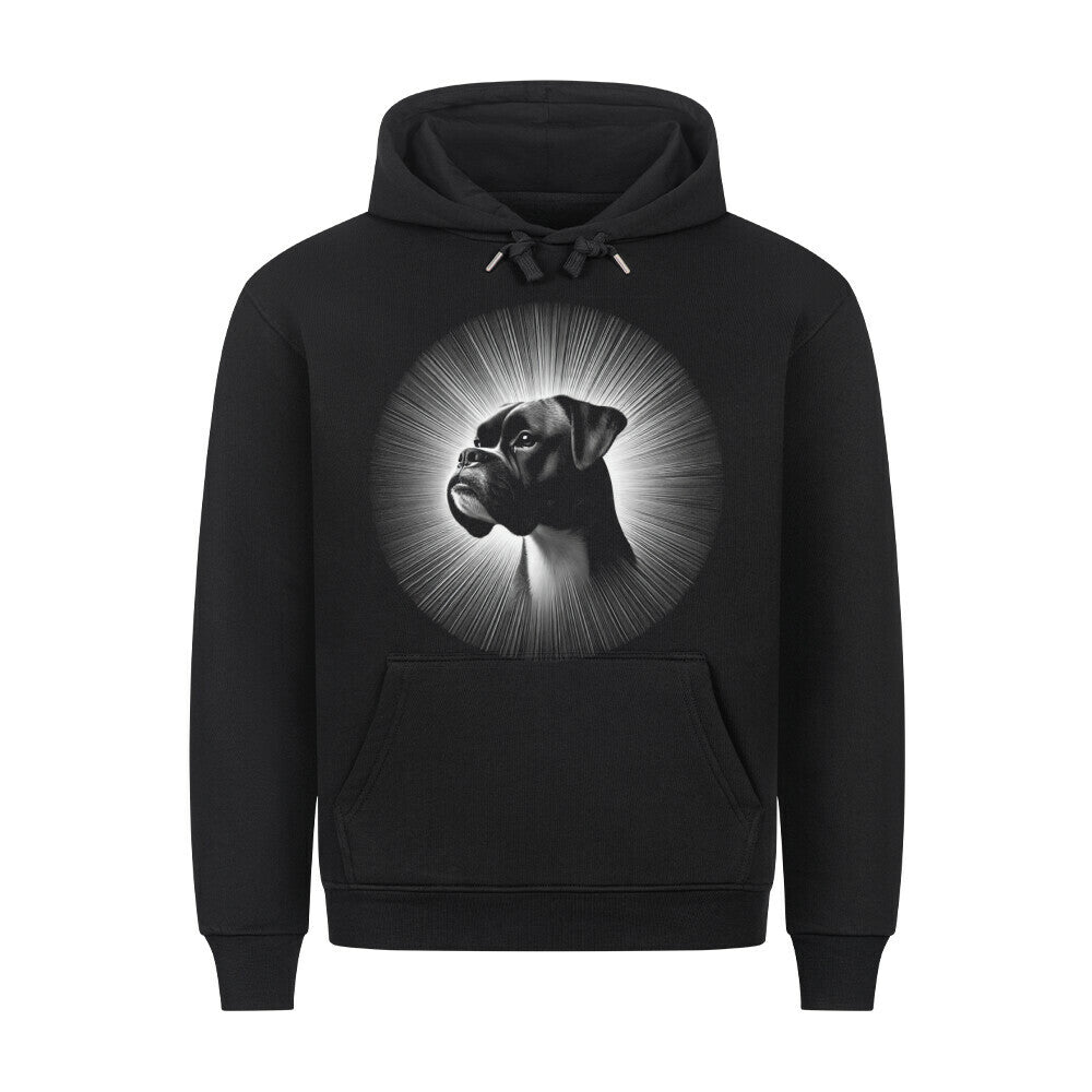 Premium Hoodie "Boxer - Shine" Schwarz – hunde-shirt.de