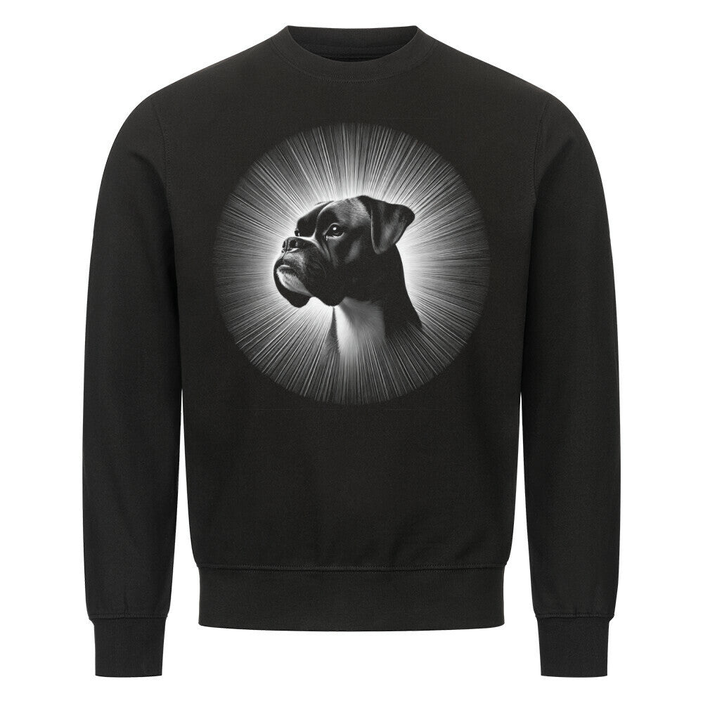 Premium Sweatshirt "Boxer - Shine" Schwarz – hunde-shirt.de