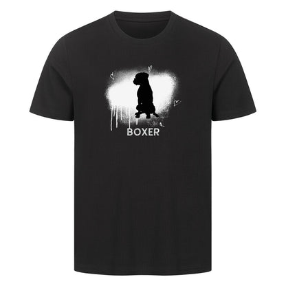 Premium T-Shirt "Boxer - Brush" Schwarz – hunde-shirt.de