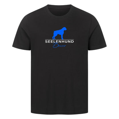 Premium T-Shirt "Boxer - Seelenhund" Schwarz – hunde-shirt.de