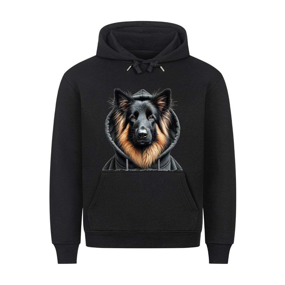 Premium Hoodie "Tervueren - Hooded" Schwarz – hunde-shirt.de