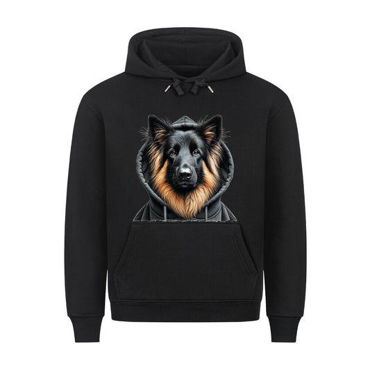 Premium Hoodie "Tervueren - Hooded" Schwarz – hunde-shirt.de