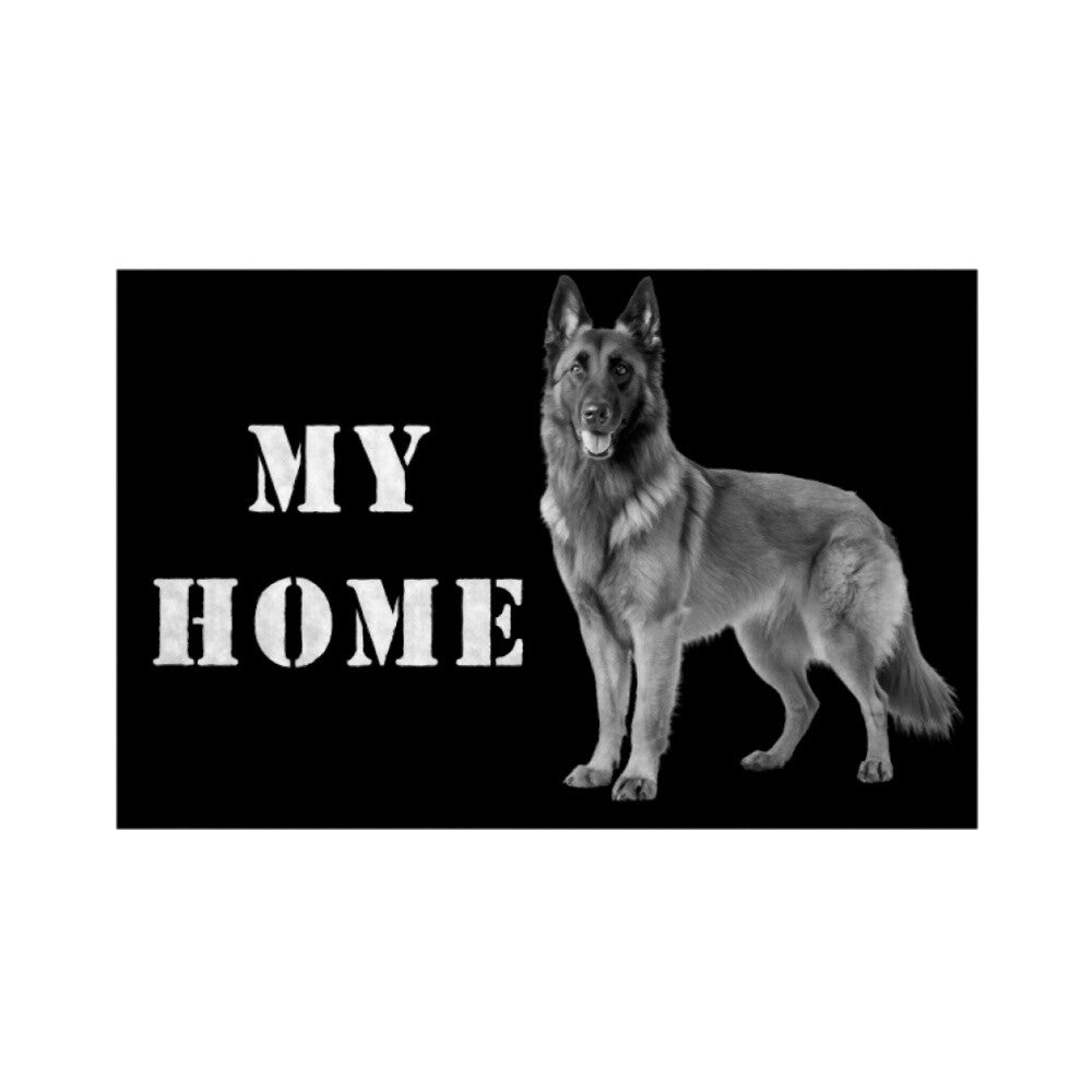 Fußmatte "Tervueren - MY HOME" Weiß – hunde-shirt.de