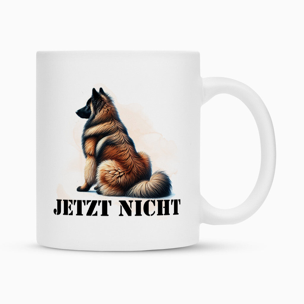 Tasse "Tervueren - JETZT NICHT" Weiß – hunde-shirt.de