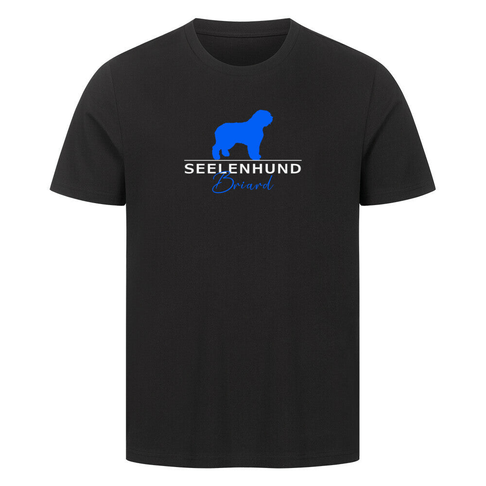 Premium T-Shirt "Briard - Seelenhund" Schwarz – hunde-shirt.de