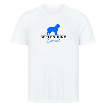 Premium T-Shirt "Briard - Seelenhund" Weiß – hunde-shirt.de