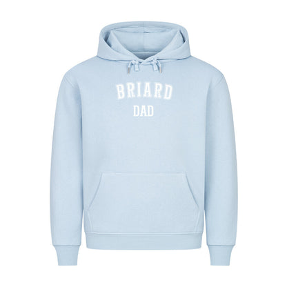 Premium Hoodie "Briard - DAD" Babyblau – hunde-shirt.de