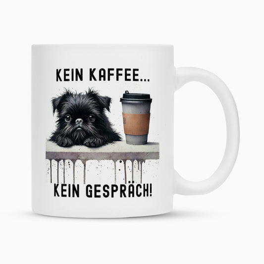 Tasse "Brüsseler Griffon - Kein Kaffee..." Weiß – hunde-shirt.de