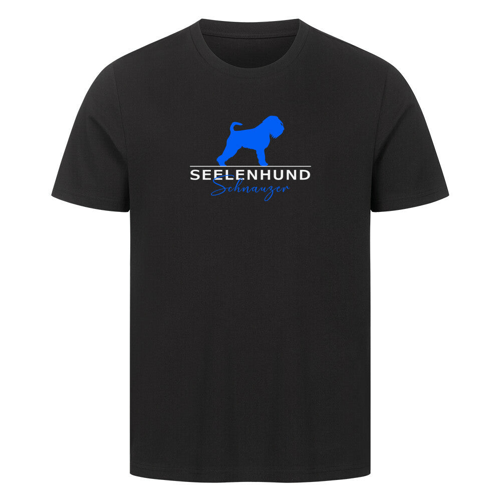 Premium T-Shirt "Schnauzer- Seelenhund" Schwarz – hunde-shirt.de