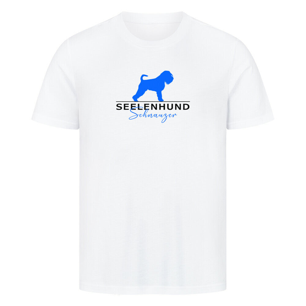 Premium T-Shirt "Schnauzer- Seelenhund" Weiß – hunde-shirt.de